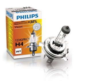 Лампа галог. H4 12V60/55W+30% P43t PHILIPS